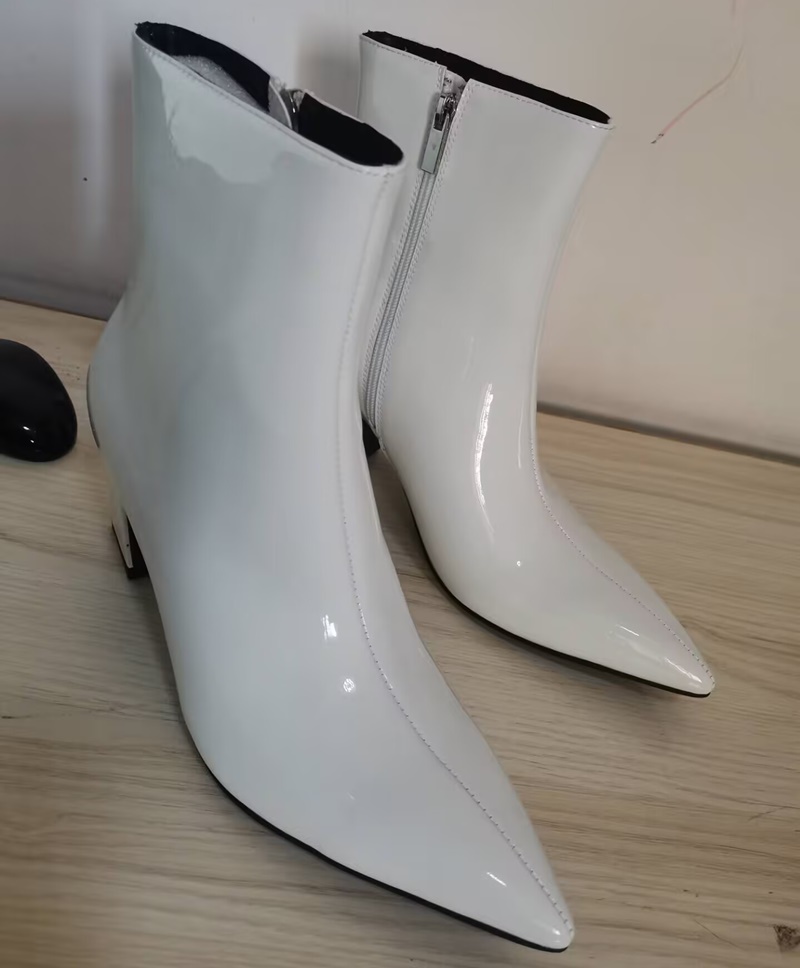 รองเท้าบูทสีขาวแฟชั่นใหม่สำหรั - Men Formal Wear With Boots บทวิจารณ์และราคา