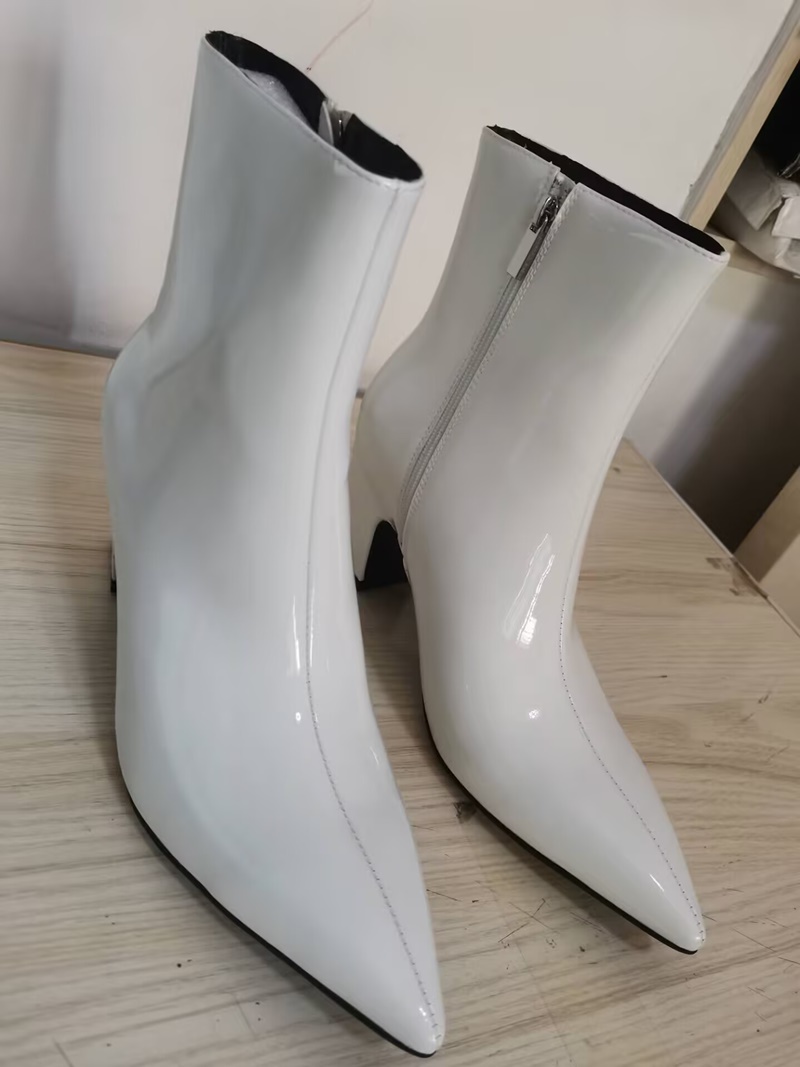 รองเท้าบูทสีขาวแฟชั่นใหม่สำหรั - Men Formal Wear With Boots บทวิจารณ์และราคา