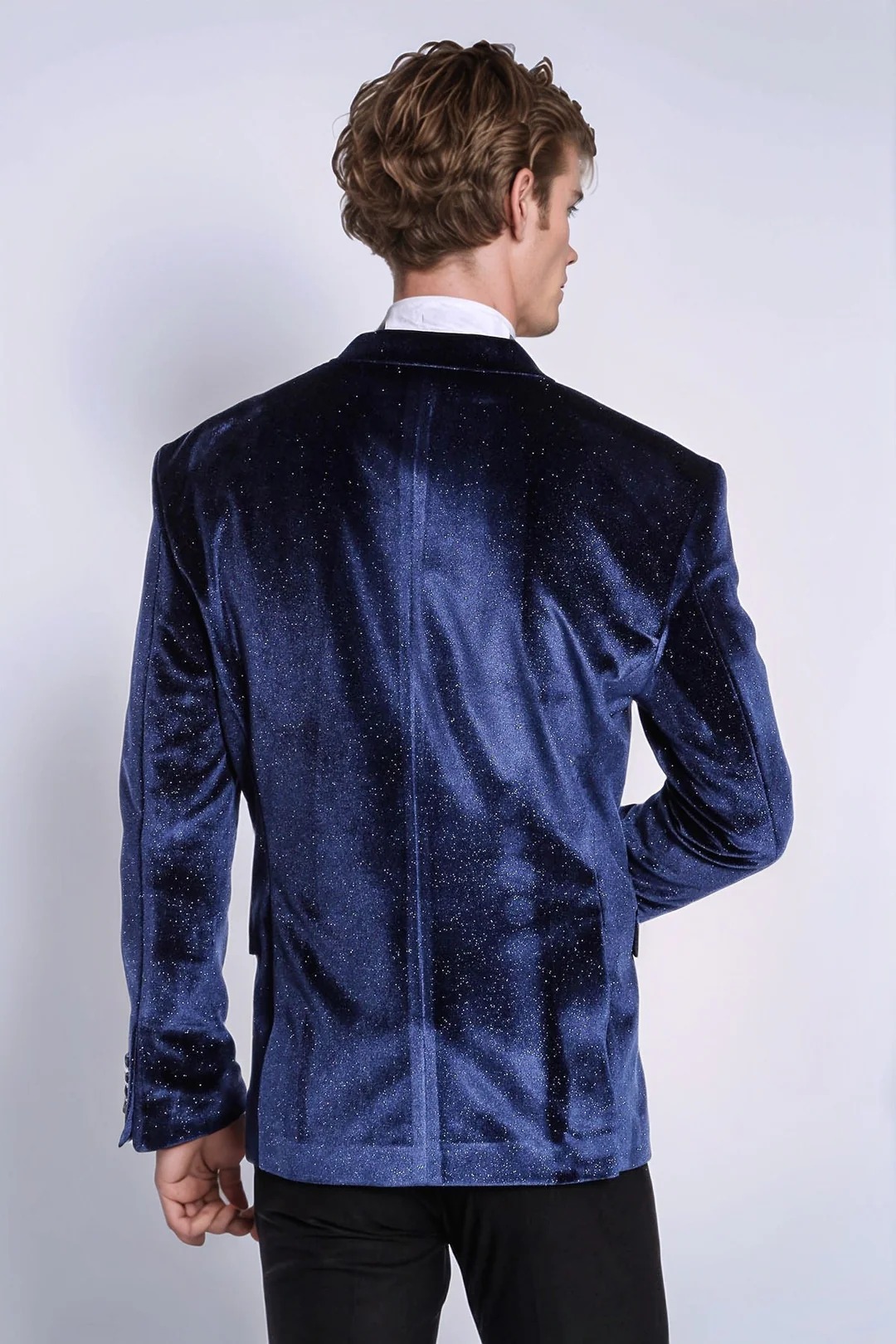 ชุดสูทผู้ชายสมัยใหม่ สีน้ำเงิน - Men Formal Wear Modern บทวิจารณ์และราคา