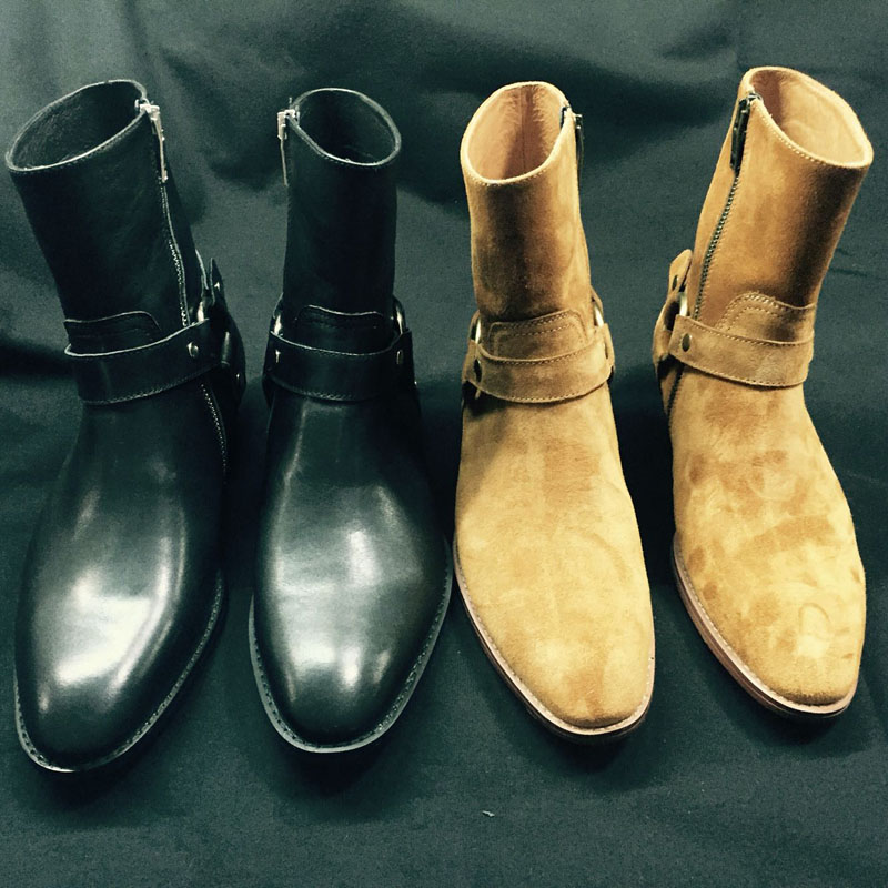 ผู้ชายหนังแท้ Handmade Boutiqu - Men Formal Wear With Boots บทวิจารณ์และราคา